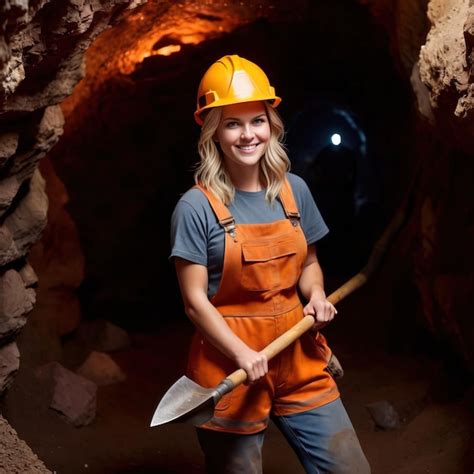 Sexy miner chick gets fucked after escpaing a cave in (Madison .
